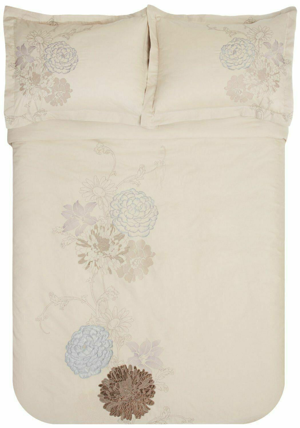 100% Cotton Classic Floral Embroidered Duvet Cover Set - Duvet Cover Set by Superior Brand