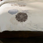 100% Cotton Classic Floral Embroidered Duvet Cover Set - Duvet Cover Set by Superior Brand