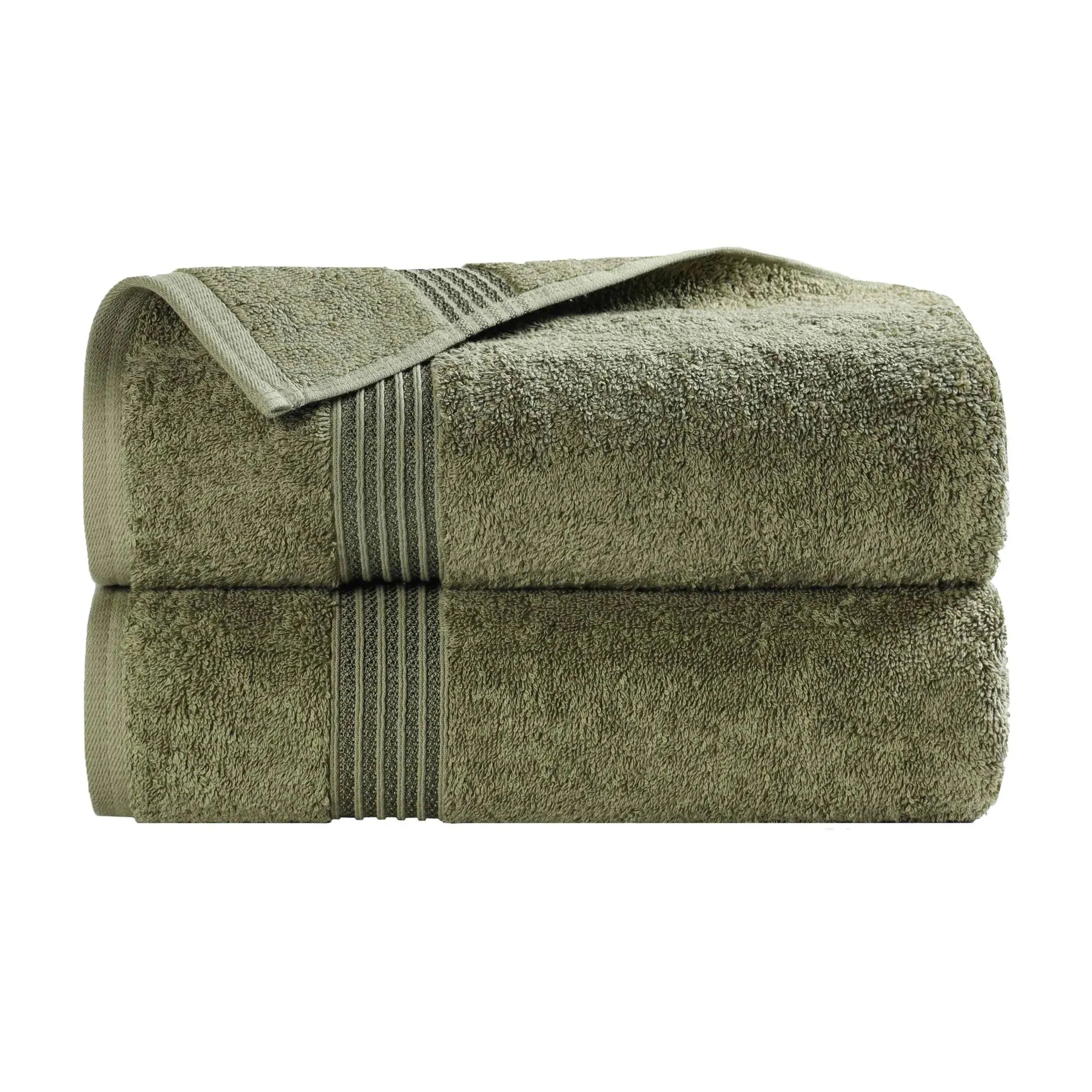 Heritage Egyptian Cotton Plush Thick Absorbent Bath Towel Set of 2 - Egyptian Cotton Bath Towel by Superior Brand