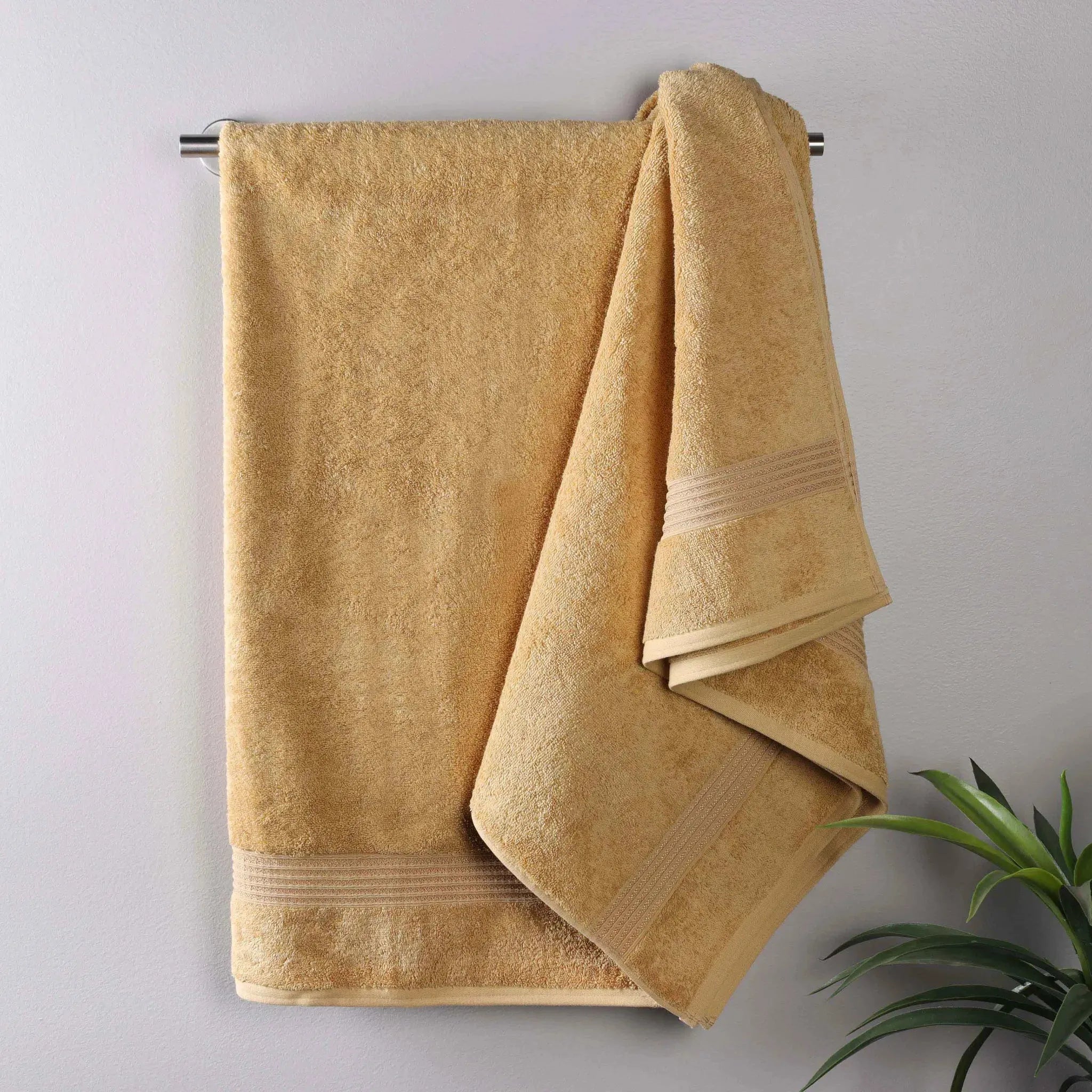 Heritage Egyptian Cotton Plush Thick Absorbent Bath Towel Set of 2 - Egyptian Cotton Bath Towel by Superior Brand