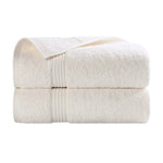 Egyptian Cotton Plush Bath Towel Set 2-Piece - Heritage - Egyptian Cotton Bath Towel by Superior Brand