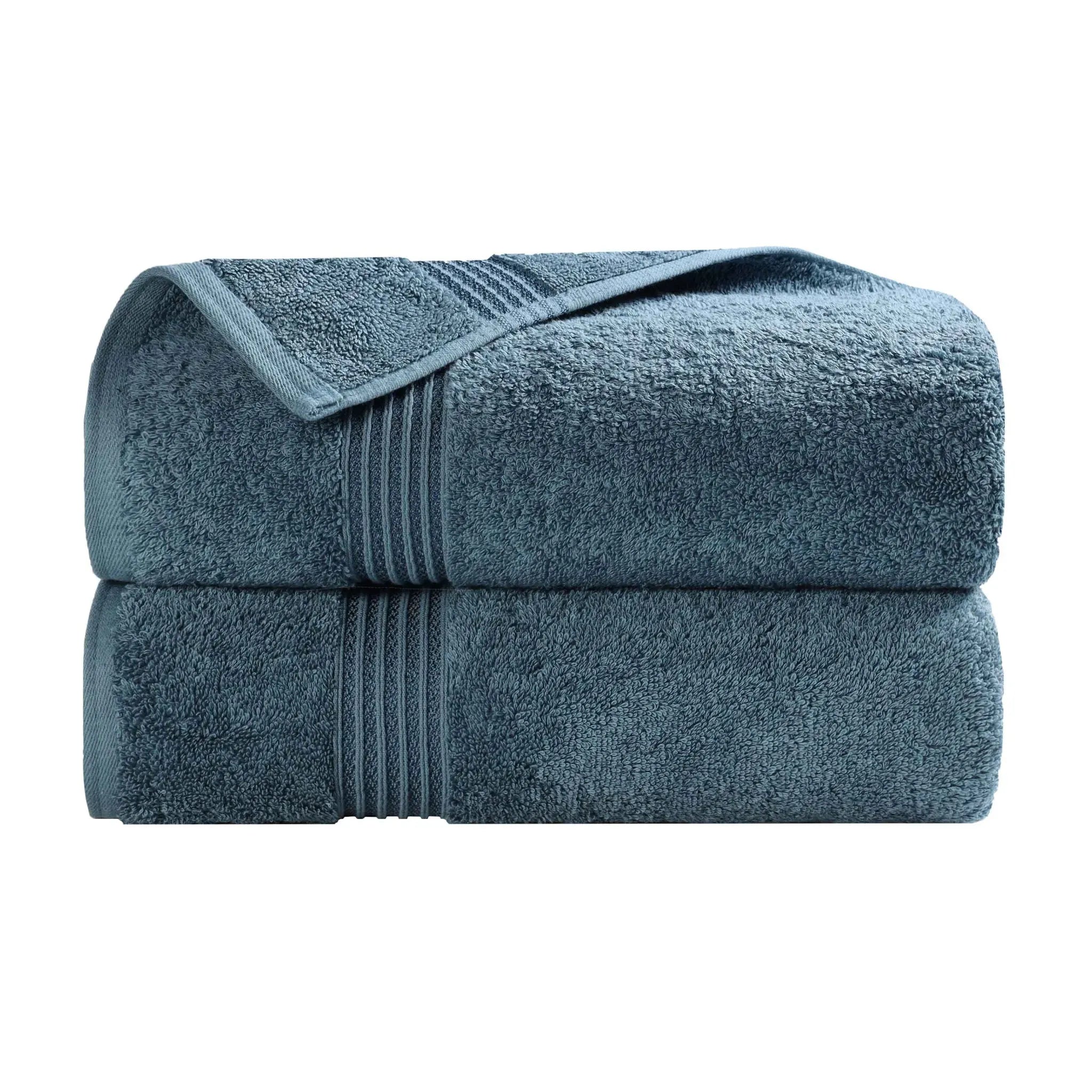 Heritage Egyptian Cotton Plush Thick Absorbent Bath Towel Set of 2 - Egyptian Cotton Bath Towel by Superior Brand