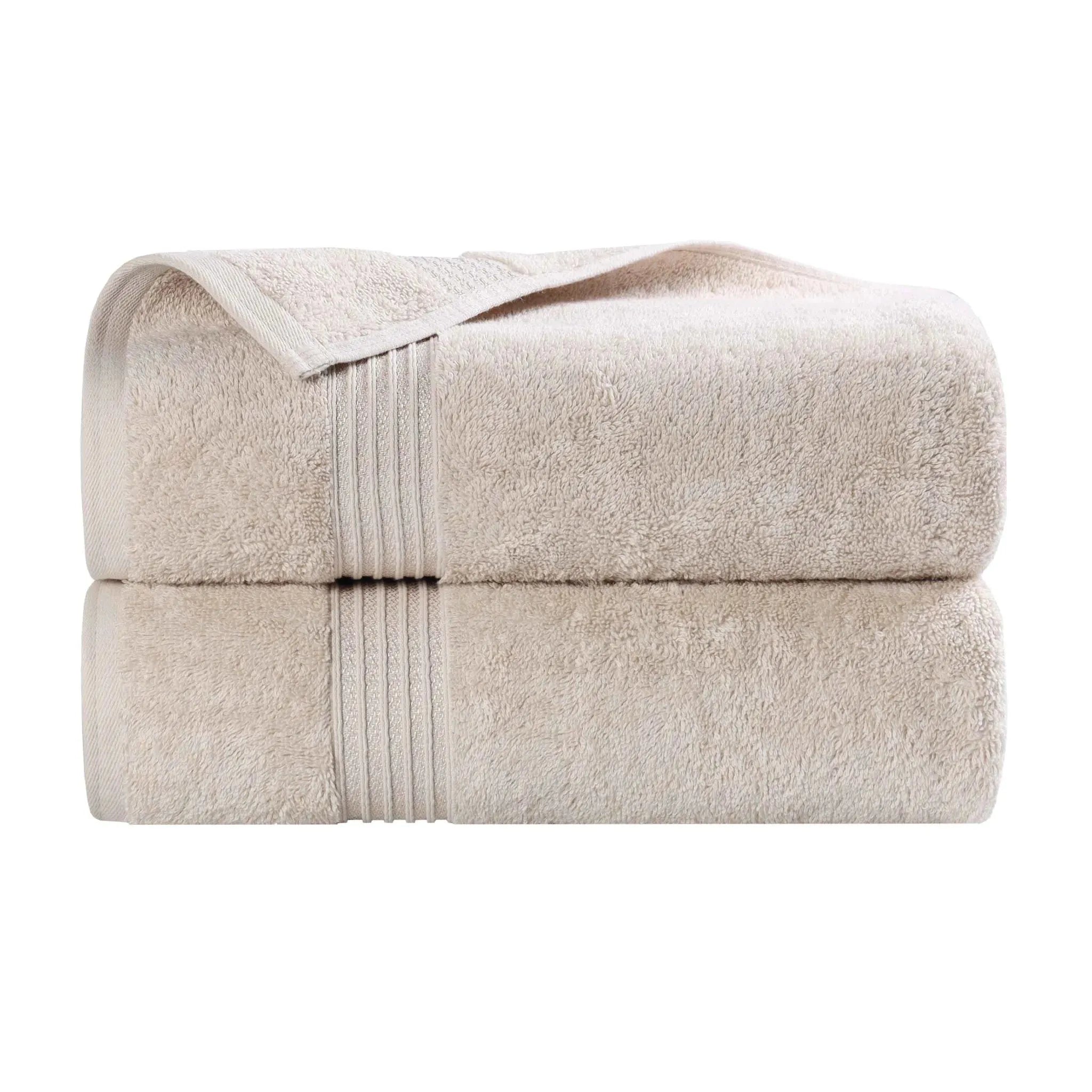 Heritage Egyptian Cotton Plush Thick Absorbent Bath Towel Set of 2 - Egyptian Cotton Bath Towel by Superior Brand