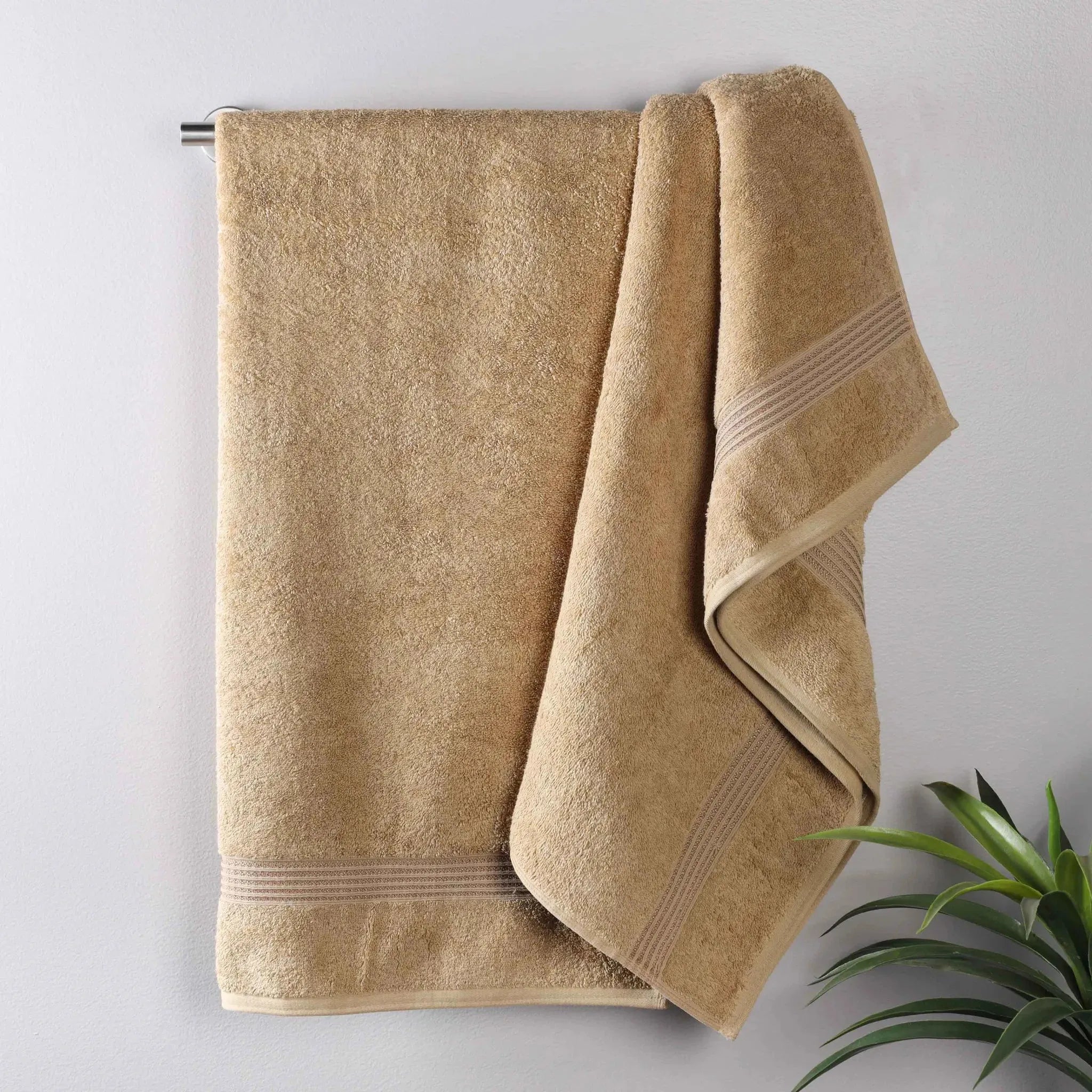 Heritage Egyptian Cotton Plush Thick Absorbent Bath Towel Set of 2 - Egyptian Cotton Bath Towel by Superior Brand