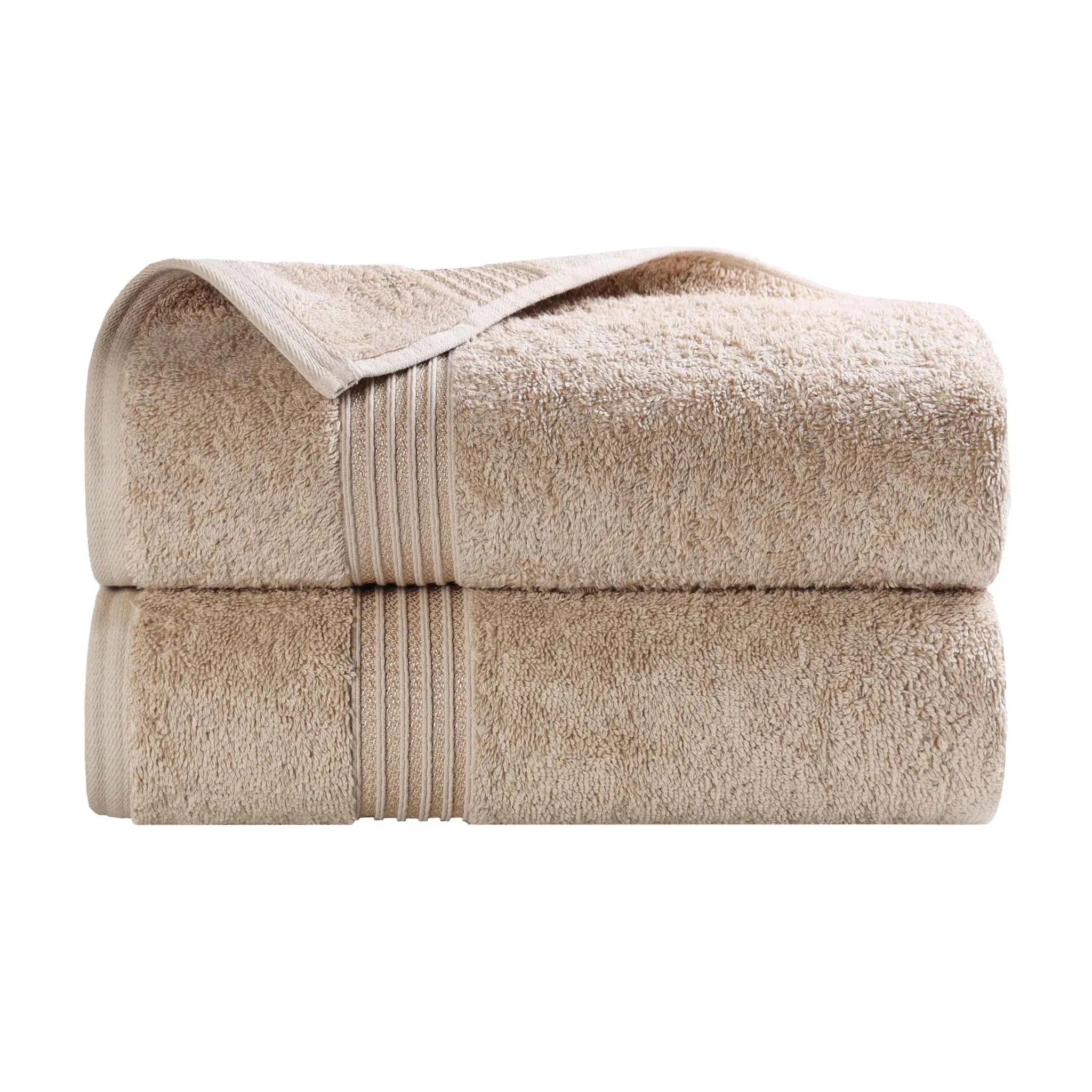 Heritage Egyptian Cotton Plush Thick Absorbent Bath Towel Set of 2 - Egyptian Cotton Bath Towel by Superior Brand