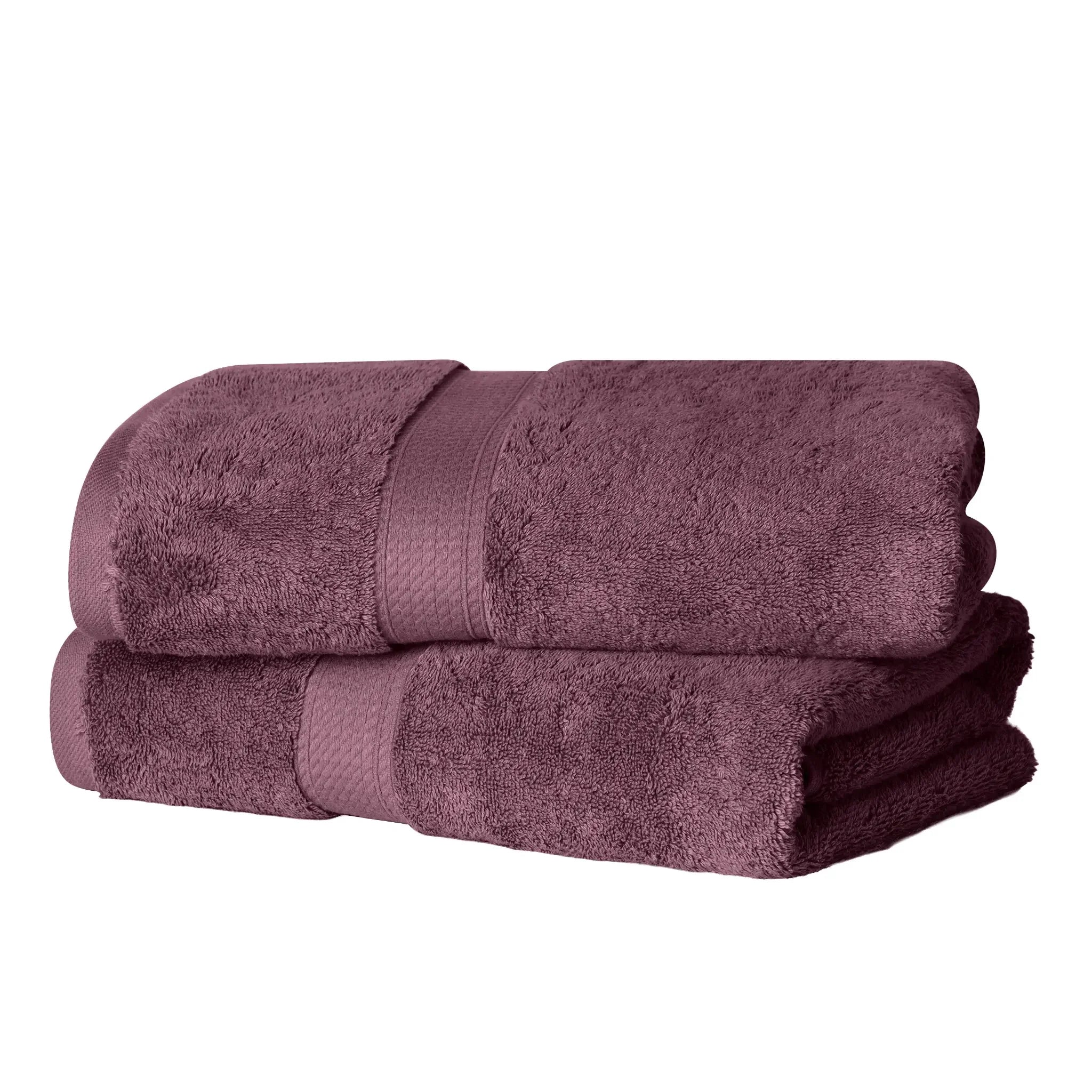 Madison Egyptian Cotton Plush Thick Absorbent Bath Towel Set of 2 - Egyptian Cotton Bath Towel by Superior Brand