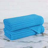 Soho Cotton Ribbed Towel Set 2 Piece - Bath Towel by Superior Brand