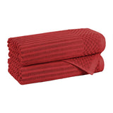 Soho Cotton Ribbed Towel Set 2 Piece - Bath Towel by Superior Brand
