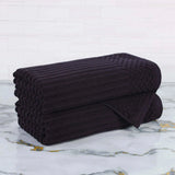 Soho Cotton Ribbed Towel Set 2 Piece - Bath Towel by Superior Brand