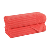 Soho Cotton Ribbed Towel Set 2 Piece - Bath Towel by Superior Brand