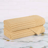 Soho Cotton Ribbed Towel Set 2 Piece - Bath Towel by Superior Brand