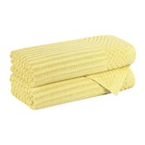 Soho Cotton Ribbed Towel Set 2 Piece - Bath Towel by Superior Brand