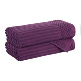 Soho Cotton Ribbed Towel Set 2 Piece - Bath Towel by Superior Brand