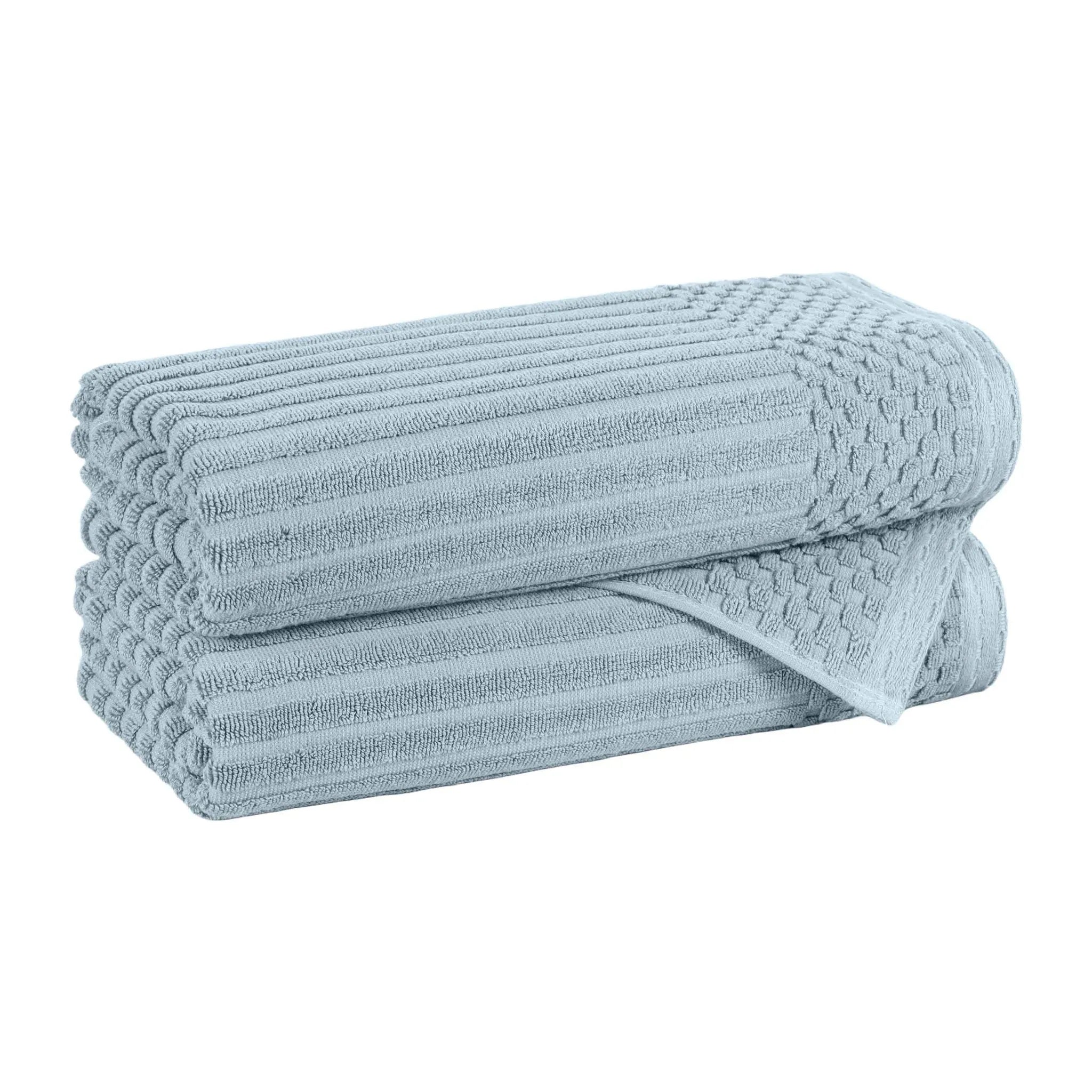 Soho Cotton Ribbed Towel Set 2 Piece - Bath Towel by Superior Brand