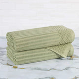 Soho Cotton Ribbed Towel Set 2 Piece - Bath Towel by Superior Brand