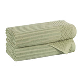 Soho Cotton Ribbed Towel Set 2 Piece - Bath Towel by Superior Brand