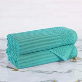 Soho Cotton Ribbed Towel Set 2 Piece - Bath Towel by Superior Brand