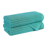 Soho Cotton Ribbed Towel Set 2 Piece - Bath Towel by Superior Brand