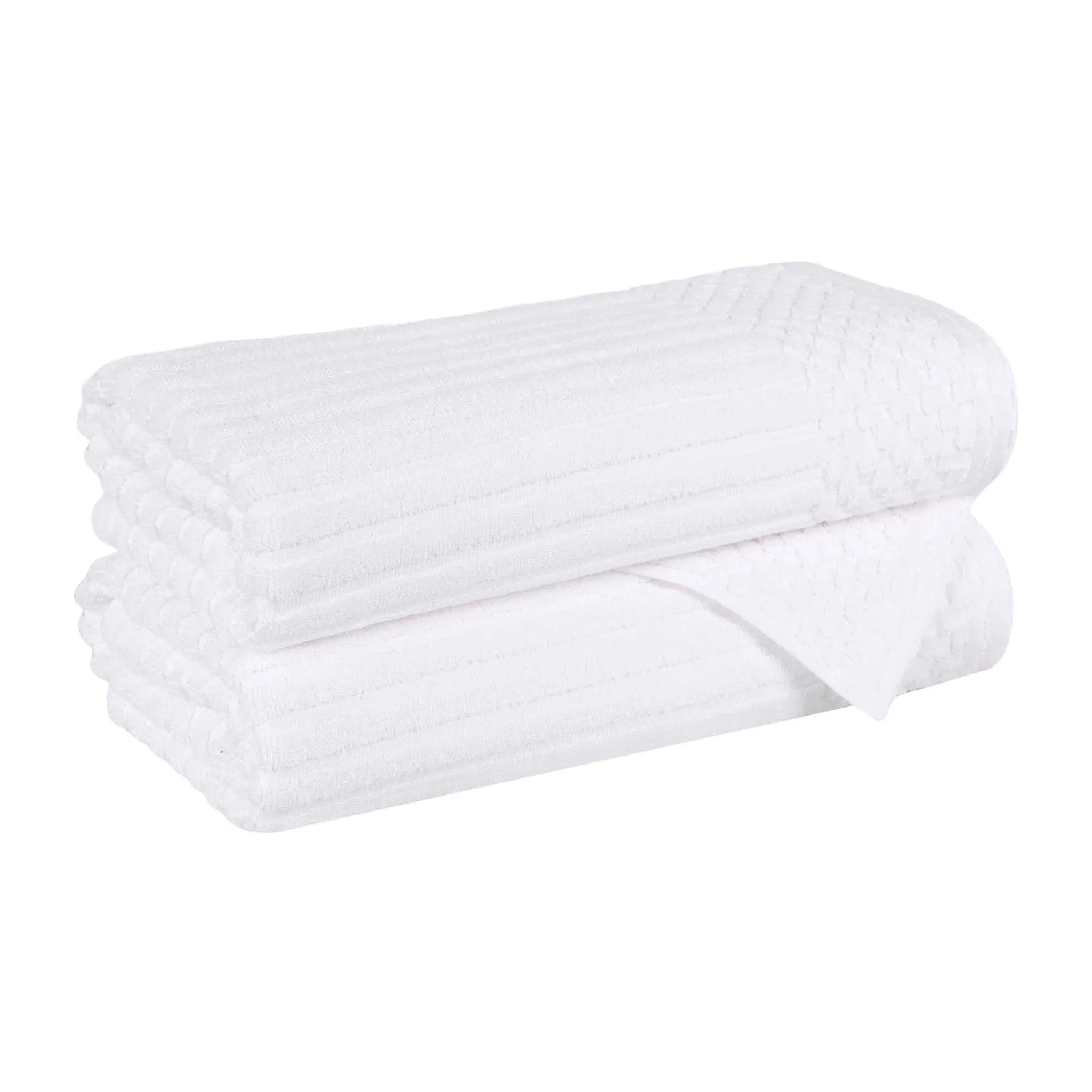 Soho Cotton Ribbed Towel Set 2 Piece - Bath Towel by Superior Brand