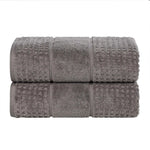 Napa Zero Twist Cotton Solid Waffle Honeycomb Bath Sheet Set of 2 - Towel Set by Superior Brand