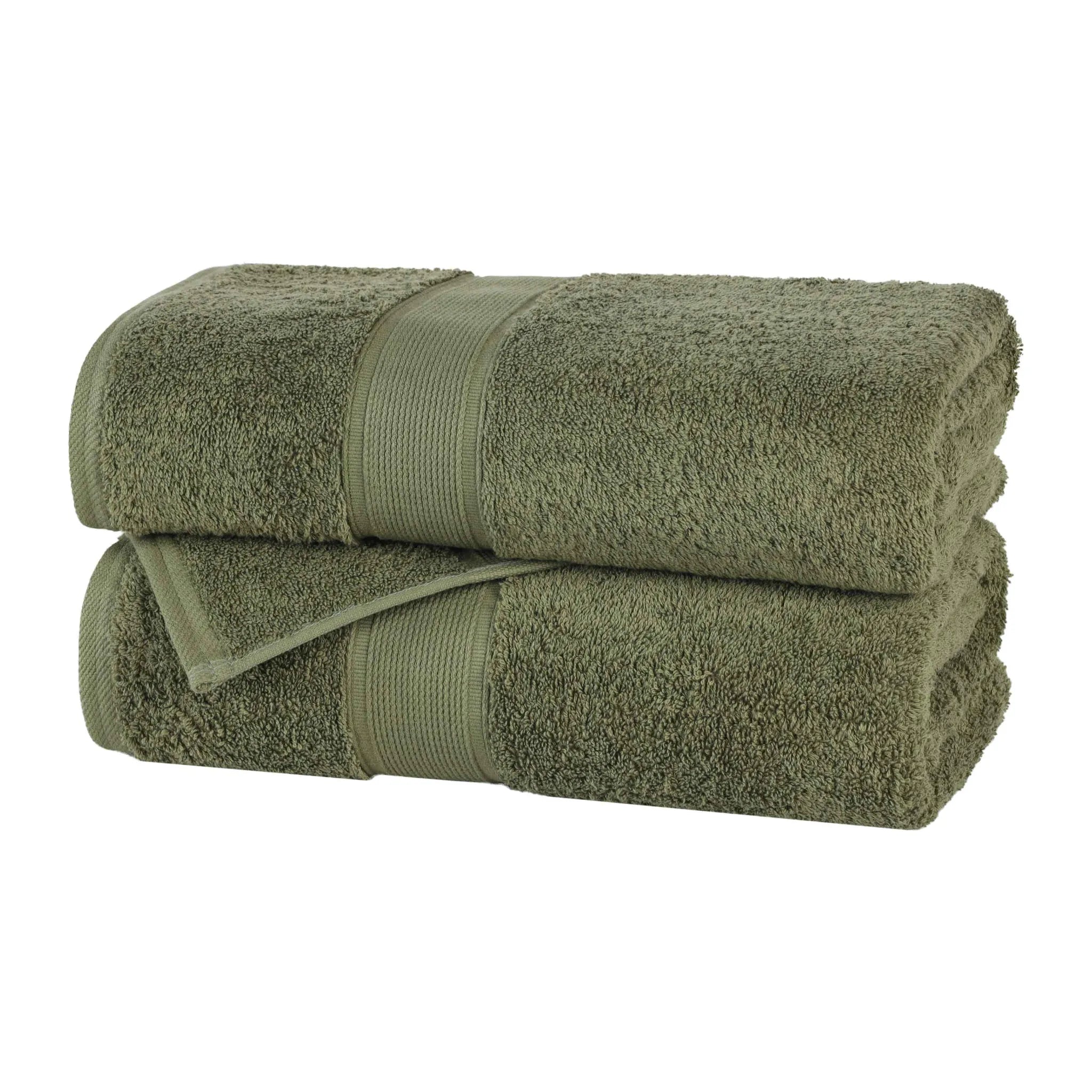 Oregon Organic Cotton Medium Weight Solid Bath Sheet, Set of 2 - Bath Sheet by Superior Brand