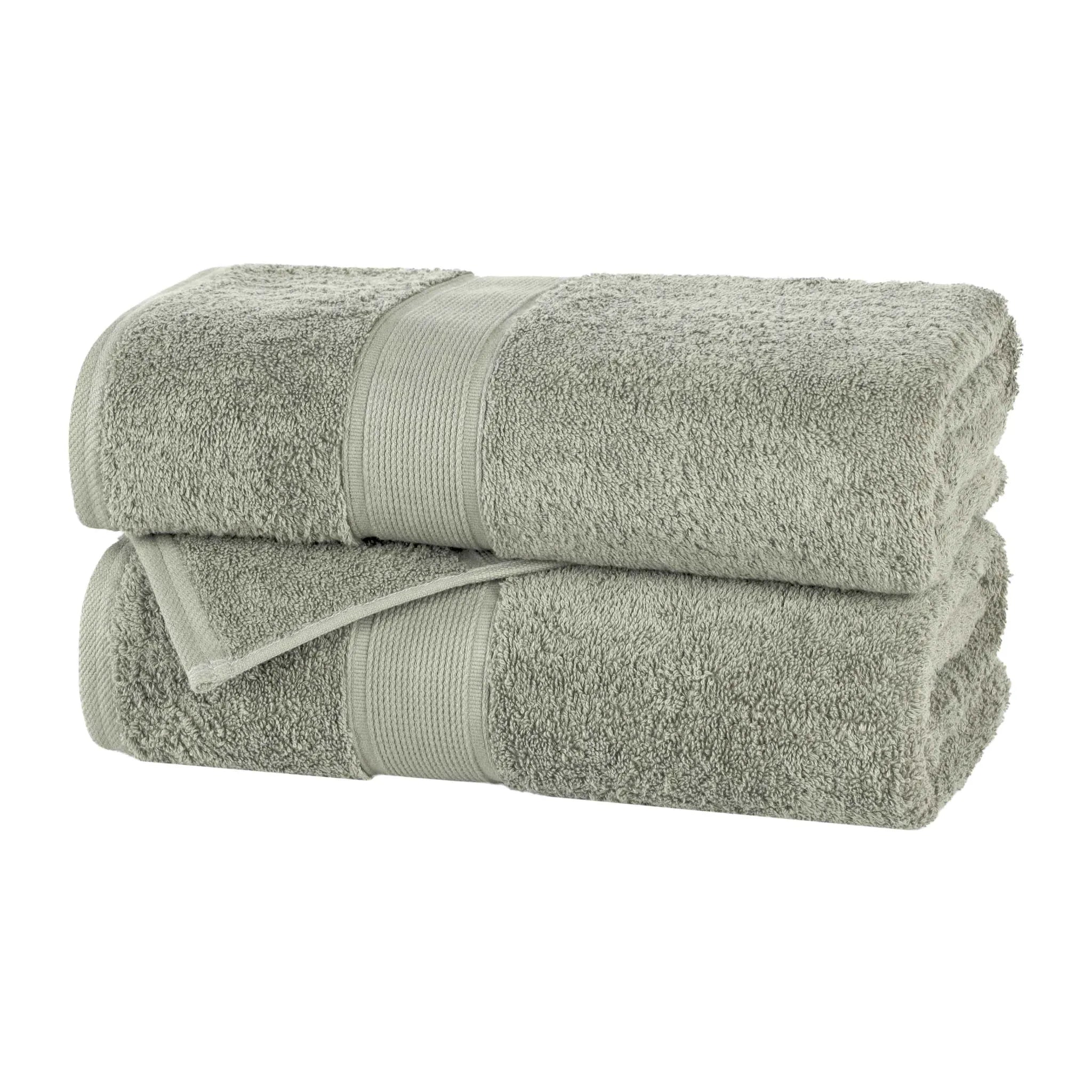 Oregon Organic Cotton Medium Weight Solid Bath Sheet, Set of 2 - Bath Sheet by Superior Brand