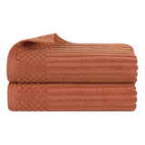 Soho Ribbed Cotton Absorbent 2 Piece Bath Sheet Towel Set - Bath Sheet by Superior Brand