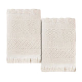 Rolla Cotton Geometric Jacquard Plush Absorbent Bath Sheet Set of 2 - Bath Sheet by Superior Brand