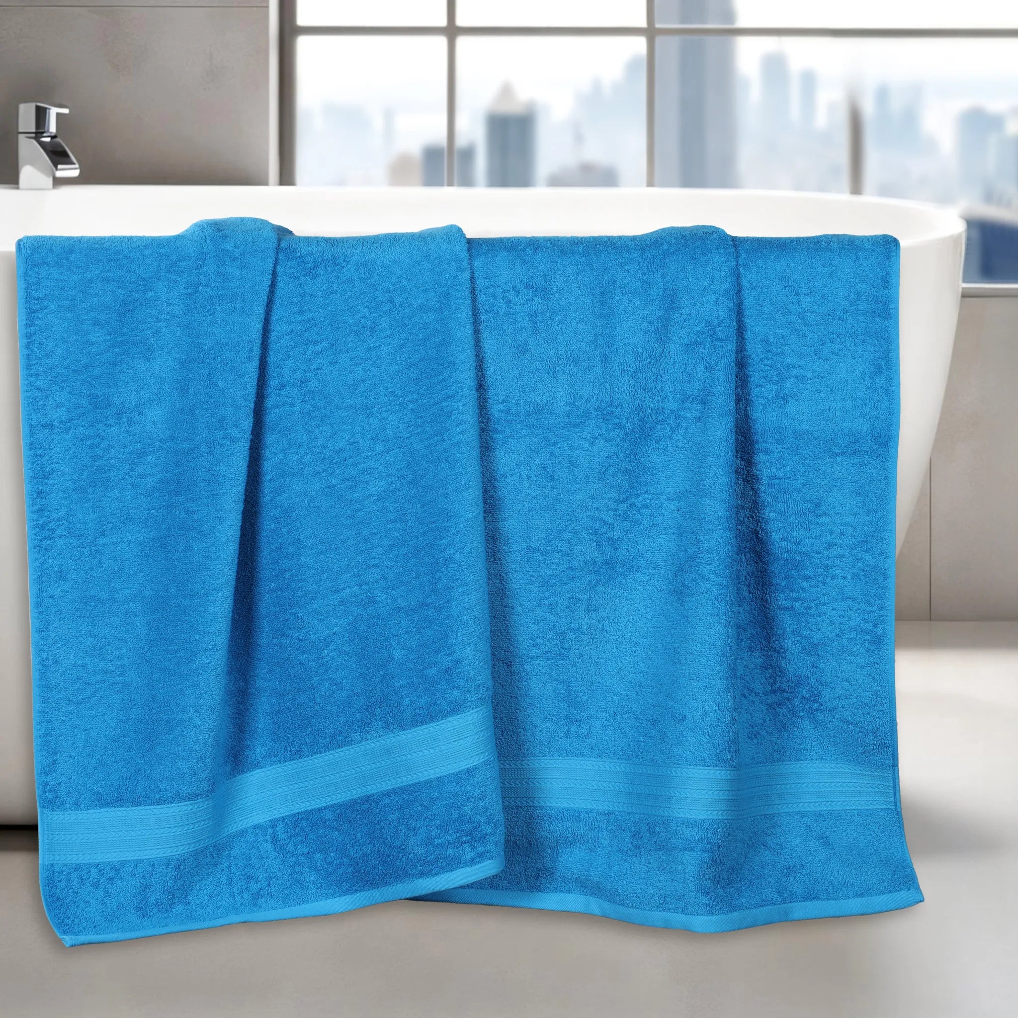 Eco-Friendly Ring-Spun Cotton 2-Piece Bath Sheet Set - Bath Sheet by Superior Brand