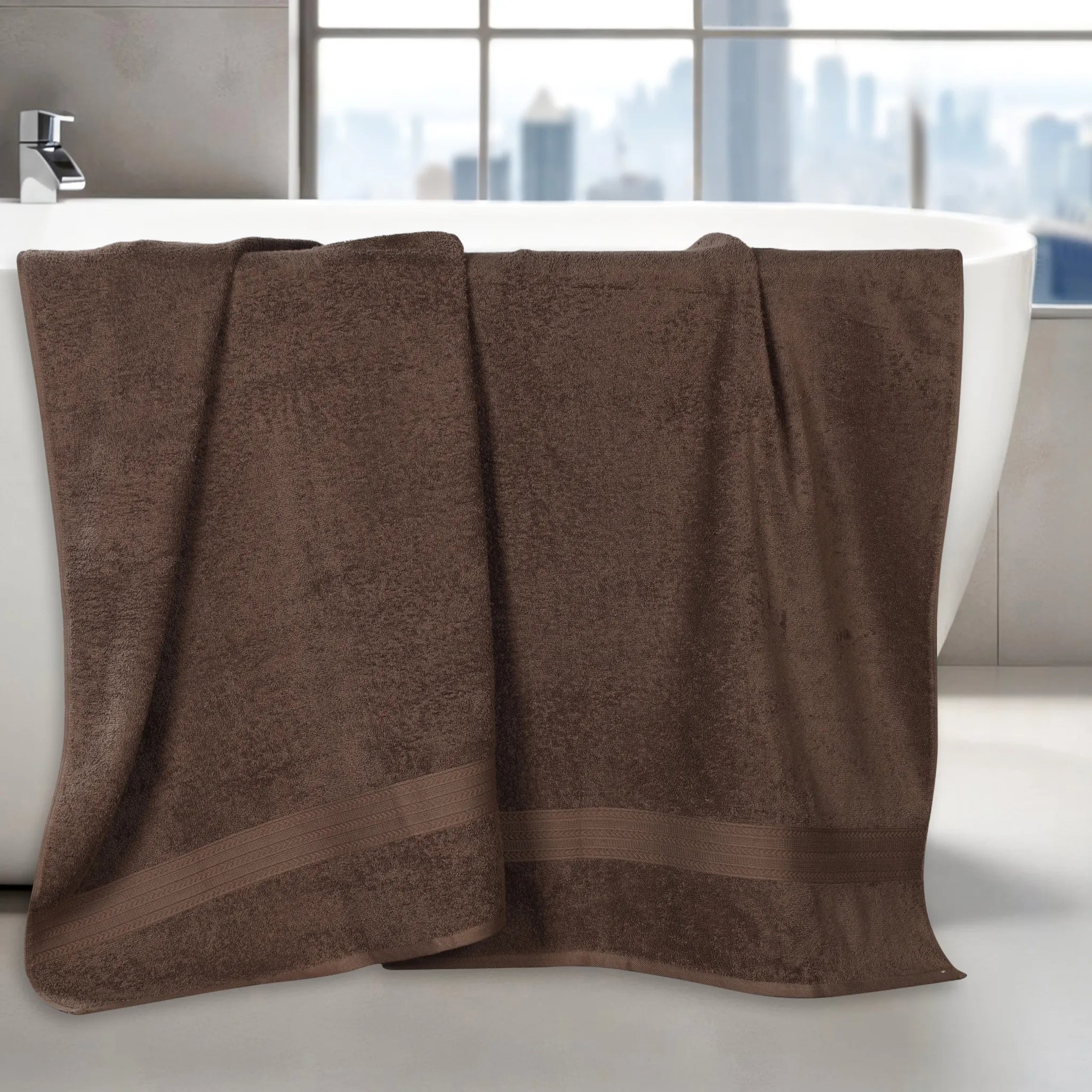 Eco-Friendly Ring-Spun Cotton 2-Piece Bath Sheet Set - Bath Sheet by Superior Brand