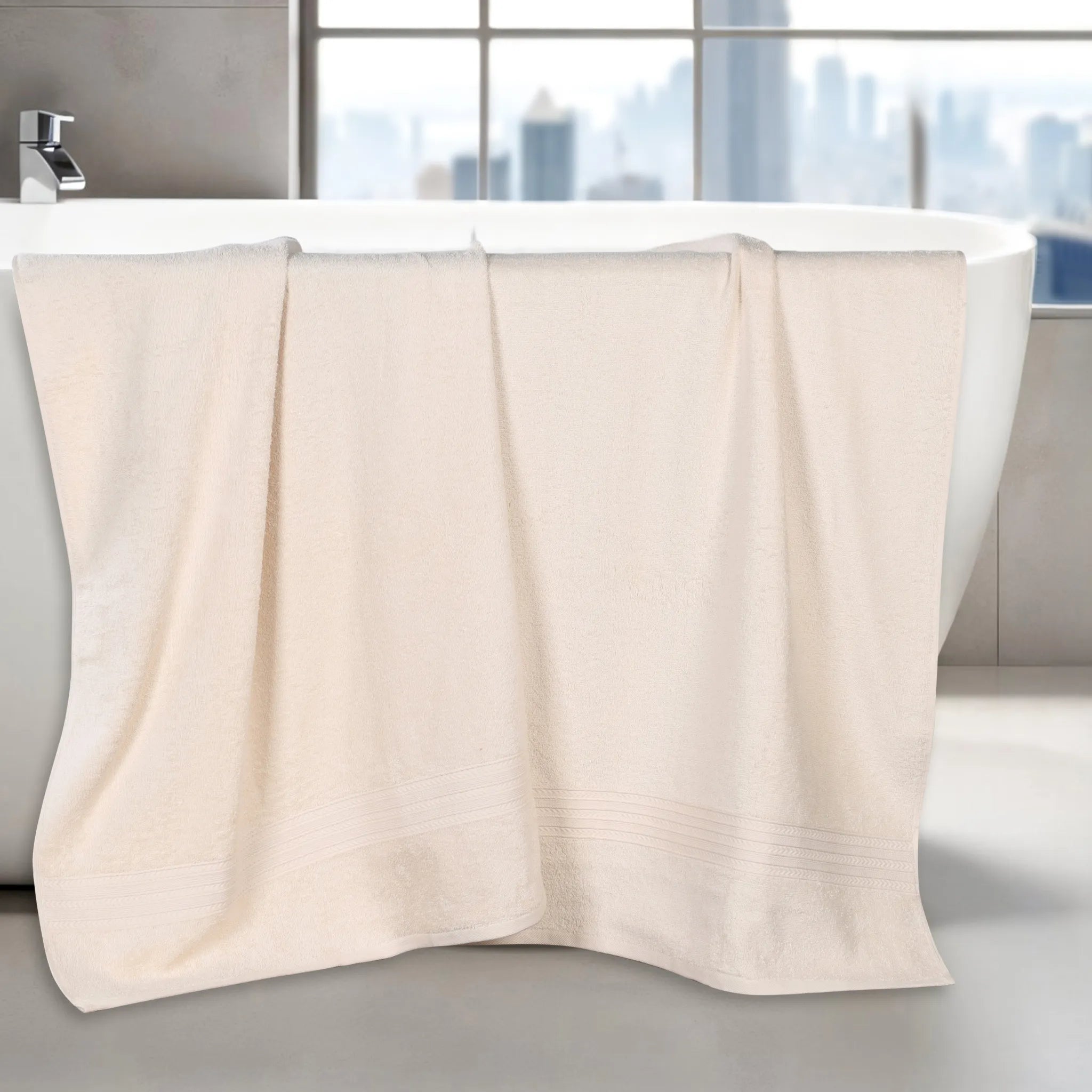 Eco-Friendly Ring-Spun Cotton 2-Piece Bath Sheet Set - Bath Sheet by Superior Brand