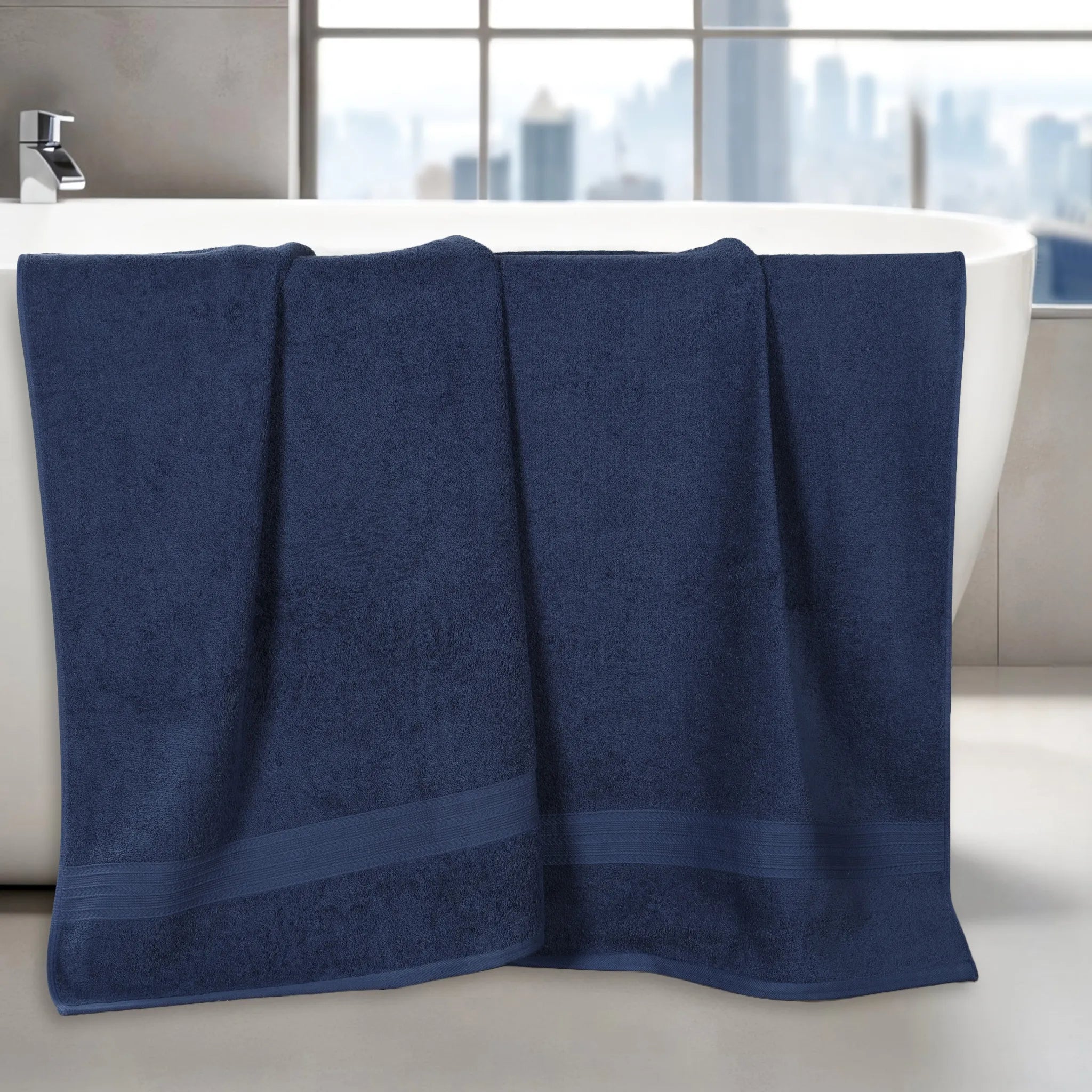 Eco-Friendly Ring-Spun Cotton 2-Piece Bath Sheet Set - Bath Sheet by Superior Brand