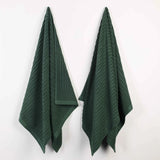 Soho Ribbed Cotton Absorbent 2 Piece Bath Sheet Towel Set - Bath Sheet by Superior Brand