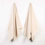 Soho Ribbed Cotton Absorbent 2 Piece Bath Sheet Towel Set - Bath Sheet by Superior Brand