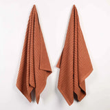 Soho Ribbed Cotton Absorbent 2 Piece Bath Sheet Towel Set - Bath Sheet by Superior Brand
