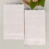 Rolla Cotton Geometric Jacquard Plush Absorbent Bath Sheet Set of 2 - Bath Sheet by Superior Brand