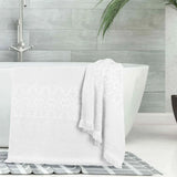 Rolla Cotton Geometric Jacquard Plush Absorbent Bath Sheet Set of 2 - Bath Sheet by Superior Brand