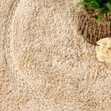 Cotton Oval Solid Non-Skid Washable 2 Piece Bath Rug Set - Bath Rugs by Superior Brand