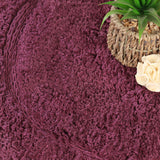 Cotton Oval Solid Non-Skid Washable 2 Piece Bath Rug Set - Bath Rugs by Superior Brand