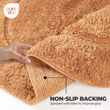 Cotton Oval Solid Non-Skid Washable 2 Piece Bath Rug Set - Bath Rugs by Superior Brand