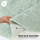 Cotton Oval Solid Non-Skid Washable 2 Piece Bath Rug Set - Bath Rugs by Superior Brand