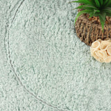 Cotton Oval Solid Non-Skid Washable 2 Piece Bath Rug Set - Bath Rugs by Superior Brand