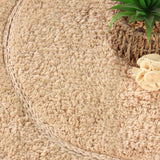 Cotton Oval Solid Non-Skid Washable 2 Piece Bath Rug Set - Bath Rugs by Superior Brand