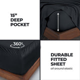 300 Thread Count Modal Sheets Set – Made from Beechwood, Solid Deep Pocket - Sheet Set by Superior Brand