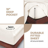 300 Thread Count Modal Sheets Set – Made from Beechwood, Solid Deep Pocket - Sheet Set by Superior Brand
