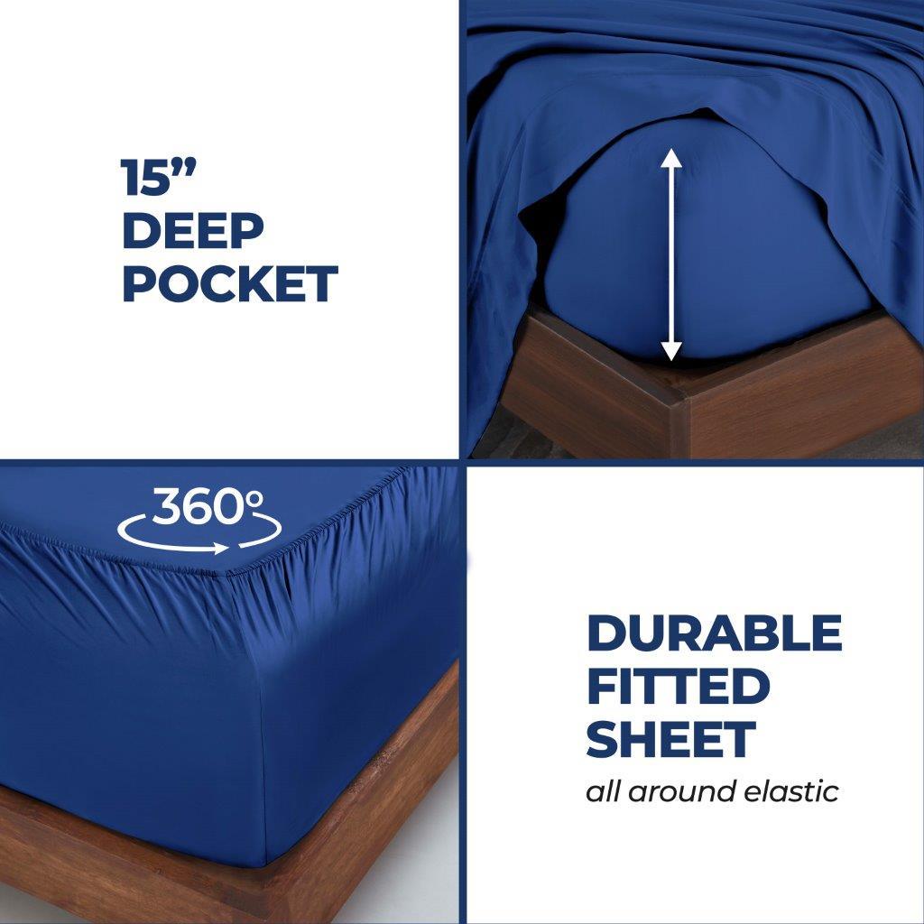 300 Thread Count Modal Sheets Set – Made from Beechwood, Solid Deep Pocket - Sheet Set by Superior Brand
