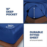 300 Thread Count Modal Sheets Set – Made from Beechwood, Solid Deep Pocket - Sheet Set by Superior Brand