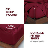300 Thread Count Modal Sheets Set – Made from Beechwood, Solid Deep Pocket - Sheet Set by Superior Brand