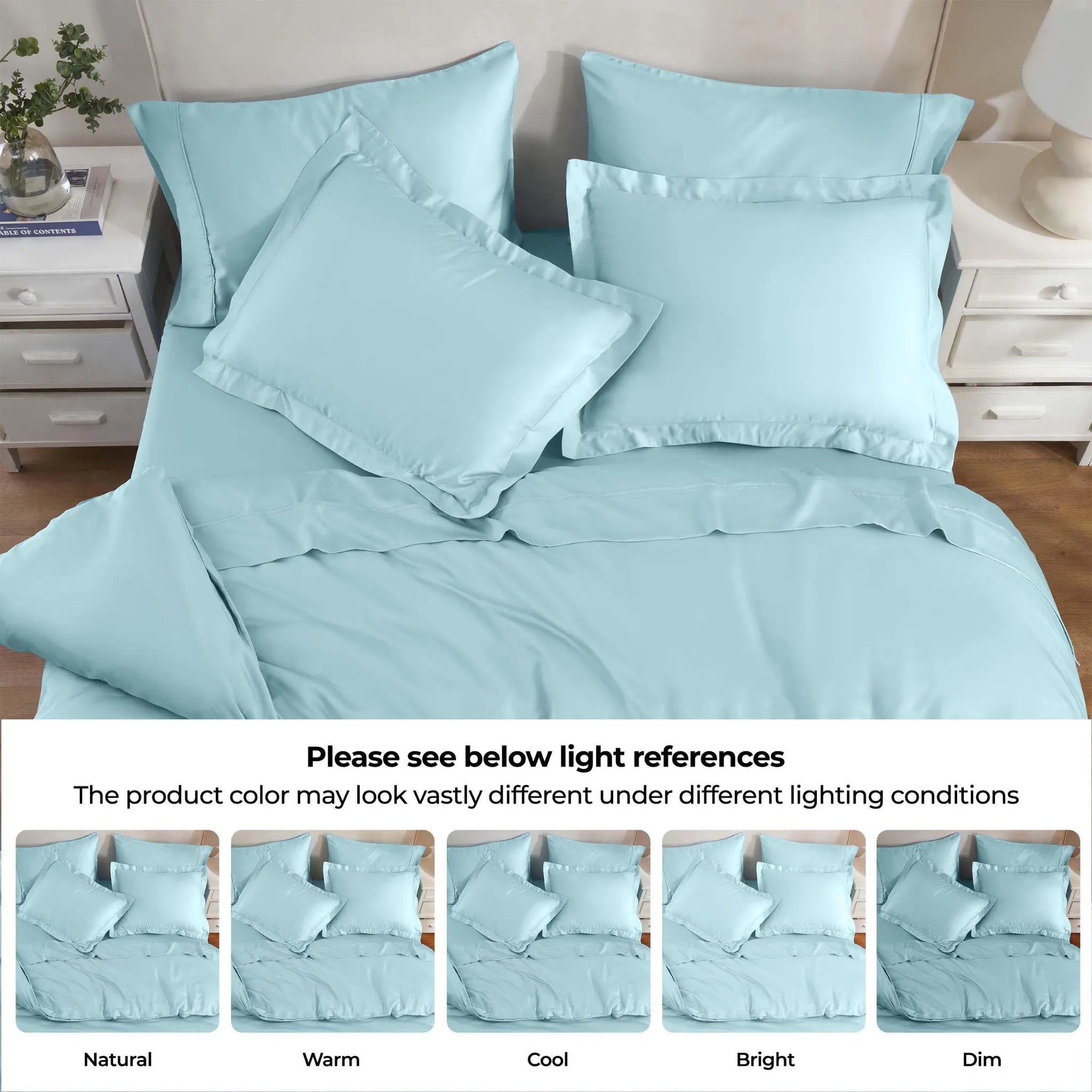 Rayon From Bamboo 300 Thread Count Solid Duvet Cover Set - Duvet Cover Set by Superior Brand