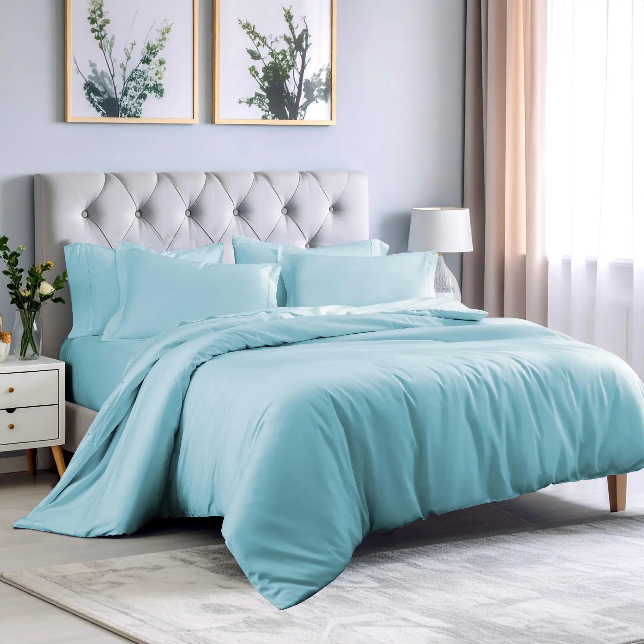 Rayon from Bamboo 300 Thread Count Duvet Cover Set - Duvet Cover Set by Superior Brand